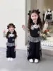 Conjunto de Primavera 2026 para Meninas - Policial Coelho Desenho Animado Infantil Macacão Duas Peças Roupas de Primavera e Outono para Bebê