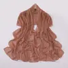 Transmissão ao Vivo de Novos Lenços de Chiffon de Alta Qualidade com Strass em Formato de Coração, Xales de Minorias Étnicas, Lenços de Cabeça Malaios