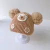 Gorros de Lana para Bebé de Otoño e Invierno con Forro de Felpa, Gorros Lindos y Súper Lindos para Recién Nacidos para Hombres y Mujeres, Gorros Tejidos para Bebés y Niños Pequeños