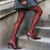 Medias de Malla Florales Retro Francesas Sexy Color Rojo Vino JK Chica Pura Deseo Primavera Otoño Malla Transparente Medias Base