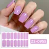 Fábrica Zhengxiang Personalizado Oem Cor Pura Simples 16 Películas para Esmalte Adesivos de Unha Estilo Europeu e Americano Exportação Adesivos de Nail Art Odm