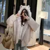 Chaqueta de Algodón para Mujer 2026 Nuevo Estilo Coreano con Capucha de Orejas de Gato Abrigo Peludo Invierno Polar Engrosado Corto de Algodón