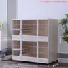 Jaula de Cría de Gatos de Madera Maciza, Jaula de Cría de Gatos de Tres Niveles, Casa Grande para Gatos, Villa para Gatos, Jaula de Acogida, Habitación de Maternidad para Gatos