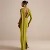 Ropa de Mujer Transfronteriza Otoño 2026 Nuevas Llegadas Moda Hueco Atrevido Conjunto de Chica Crop Cintura Alta Con Cintas Sexy Bodycon Vestido Mujer