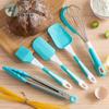 Ferramentas de silicone para assar de cozinha transfronteiriças conjunto de cinco peças pincel de óleo raspador batedor de ovos utensílios de cozinha 5 peças