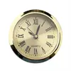 Cabezal de reloj de superficie de aluminio de alta calidad de 60 mm de diámetro movimiento de reloj de cuarzo tipo incrustación DIY cabezal de reloj de escritorio cabezal de reloj para manualidades cabezal de reloj