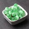 Piedra Ojo de Gato Cuentas Sueltas, Polvo de Piedra Ojo de Gato Blanco, Cuentas Redondas de Ojo de Gato, Accesorios para Pulseras Hechas a Mano DIY, Mismo Estilo que en Tiendas de Oro