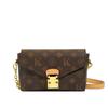 Bolsa Mensageiro Estampada de Design Nicho para Mulheres 2025 Nova Moda Europeia e Americana Corrente Ombro Transversal Pequena Bolsa Quadrada Bolsa Envelope