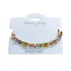 Pulsera geométrica extensible con circonita chapada en oro real de 18 quilates, pulsera versátil de moda y única, joyería de nicho de lujo ligero para mujer