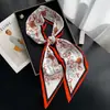 Cinturón de bufanda de seda para mujer 2025 nuevo decoración de cintura con falda jeans cinta larga pequeña venta al por mayor de alta gama