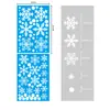 Adesivos Eletrostáticos de Floco de Neve de Natal Peças de Floco de Neve Douradas e Prateadas Adesivos Decorativos de Vidro para Janela de Natal Adesivos de Floco de Neve Azuis e Brancos