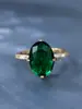 Venta caliente transfronteriza SHEIN Europa y Estados Unidos anillo de zirconita ovalada grande de cuatro garras anillo de temperamento de lujo ligero simple para mujer venta al por mayor