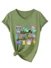 Literalmente do Século XX Amazon Ebay Site Independente Camiseta Casual da Moda para Mulheres com Decote V e Manga Curta