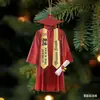 Nuevo colgante acrílico transfronterizo 2026 para la temporada de graduación, colgante plano de toga de graduación, regalo de decoración para el hogar