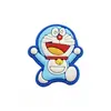 Charms de zapato de madera de Doraemon de dibujos animados, hebillas de zapato, accesorios de zapato de madera de goma suave de PVC, clips decorativos, accesorios desmontables DIY