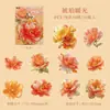 Paquete de Pegatinas para Mascotas Yiniao de Varios Tamaños, Serie Floral Dorada, 20 Pegatinas de Material con Temática Floral para Creación de Escenas, 6 Opciones para Elegir