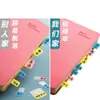 Pestañas índice simples para estudiantes, escribibles y adecuadas para etiquetar y organizar documentos de oficina; disponible en varios colores, autoadhesivo y se puede usar como pegatinas para notas o marcapáginas