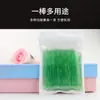 Herramienta Auxiliar para Uñas con Varilla de Cristal Punto para Tomar Pegamento Varilla Empujadora de Cutícula Pieza para Quitar Esmalte Limpiador de Dedos 100/Paquete