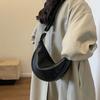 Bolsa Transversal Feminina 2026 Novo Modelo Primavera Cedo Grande Capacidade Design de Nicho High-End Vintage Bolsa de Ombro Dumpling
