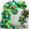 Set de Guirnalda de Globos para Fiesta de la Selva de 78 Piezas Verde Bosque Hojas de Palma Decoraciones para Fiesta Temática de Verano al Aire Libre