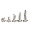 Tornillo autorroscante de cabeza plana cruzada niquelada con cola cortada, cabeza redonda con tornillo autorroscante dieléctrico, tornillo electrónico pequeño M2M3M4