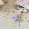 Nuevo Tejido Bordado Coreano Hecho a Mano Relleno de Algodón Lazo para Niñas y Niños, Versátil, Lindo y Dulce, Envuelto con Pinzas Laterales de Tela