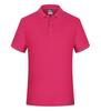Polo de Cor Sólida com Lapela Pesada Roupa de Trabalho Camisa Cultural DIY Logotipo Estampado Camiseta de Manga Curta Roupa de Trabalho Algodão Puro