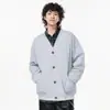 Ropa para Hombre Enbu al por Mayor: Cárdigan de cuello en V, nueva moda de otoño, chaqueta suéter de punto casual holgada para el día a día
