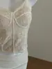 Camisola Sexy de Renda Francesa de Alta Qualidade com Costas Bonitas Sem Sutiã Necessário Colete com Bojos Camada Interna Camada Base Quente Pode Ser Usado por Fora