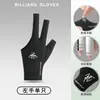 Nuevo Guante de Billar de Tres Dedos Elástico Alto Sin Costuras Antideslizante Absorbente de Sudor Negro Ocho Guantes para Mesa de Snooker Tenis de Mesa Guantes de Billar