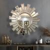 2026 Restaurante de Luxo Leve Lareira Espelho Decorativo Vidro Espelhado Espelho Redondo Óculos de Sol Entrada Espelho de Banheiro Espelho de Parede para Banheiro