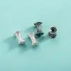 Accesorios de Plata de Ley S925 Estilo Chino Mano de Buda Cuentas Espaciadoras de Loto Cuentas Cilíndricas Martilladas Cuentas Sueltas Cuentas Espaciadoras para Pulseras DIY