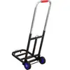 Carro plegable pequeño para uso doméstico, carro de equipaje portátil, carrito de compras, carrito para puesto de comida