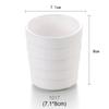 Taza Blanca para Habitación de Hotel Comercial Restaurante Hotel Taza de Té Vaso de Agua de Plástico Anticaída Vaso para Boca Vajilla de Melamina Copa de Vino