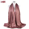 Primavera e Verão novo elegante versátil cor sólida plissado natural chiffon bico fechado lenço lenço lenço em estoque atacado transfronteiriço