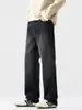 Ropa de Hombre Fengshe / Nueva Colección Primavera y Otoño 2026 Rectos Holgados Streetwear Americano Elásticos Jeans Negros para Hombre