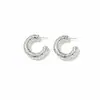 Anel em C com Padrão de Diamante Estilo Europeu e Americano, Exclusivamente para Vendas Transfronteiriças, Galvanoplastia Patenteada, Design Vintage, Marca de Designer Mesurely