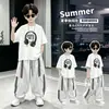 Conjunto para Menino 2026 Verão Novo Estilo Casual Esportivo Leve Calça Reta Anti-Mosquito Conjunto de Duas Peças Tendência