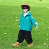 Chaqueta de otoño para niño 2026 nueva, cortavientos a rayas con capucha, genial y moderno, para niños pequeños, top de primavera y otoño para niños