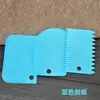Spot de fábrica cortador de frutas de plástico de seguridad para niños juego de tres piezas cortador de pasteles herramientas para hornear cuchillo de pan