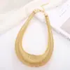 Explosiones transfronterizas Europa y Estados Unidos industria pesada exagerada corte de primavera cuello de diseño creativo de nicho collar de viento frío