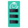 Pinza para el pelo negra pequeña de 5 cm, ancla de red roja, no se despega fácilmente, pinza de acero de tarjeta verde, pinza para el pelo de puesto de mercado nocturno de 2 yuanes