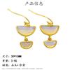 Nuevos Aretes de Aguja de Plata 925 de Piedra Natural para Primavera y Verano para Mujer, Aretes de Lujo Jelly de Alta Gama que No se Desvanecen