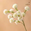 Flores de clavel artificiales, arreglos decorativos para la sala de estar, arreglos de flores de clavel para el comedor, flores artificiales en jarrones, ramos de un solo tallo