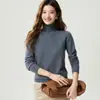 Estilo Minimalista de Luxo Leve! Suéter 100% Caxemira Pura Feminino Outono/Inverno Novo Estilo Cor Sólida Malha de Alta Gauge Primeira Linha Pulôver