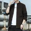 Camisa de manga larga para hombre estilo Hong Kong, diseño nuevo, versátil, ligera, con bolsillos, perfecta para primavera, camisa casual estilo japonés con buena caída
