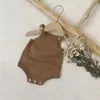 Suéter de Outono e Inverno para Bebê na Cor Aveia com Estampa de Bolinhas, Macacão de Tricô para Meninos e Meninas, Macacão Suéter, Roupa para Engatinhar, Classe A