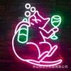 Comercio electrónico transfronterizo para neón LED Amazon explosiones decoración de bar logotipo de cerveza luces de ambiente coloridas