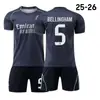 A2526 Real Madrid Visitante No. 9 Jersey Mbappe 7 Wini Ronaldo 15 Jullier 8 Wade Traje Uniforme de Fútbol Jers