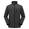 Jaqueta Softshell de Trabalho ao Ar Livre com Forro de Lã Integrado, Personalizável para Homens e Mulheres, À Prova de Vento, Espessa e com Forro de Lã